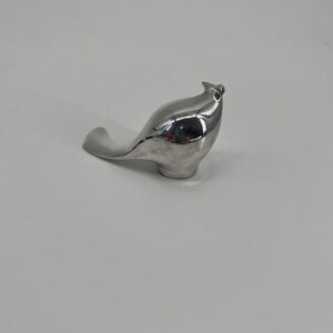 Vintage DANSK Designs Silver Plate‎ Paperweight PEACOCK made in Japan bird decor